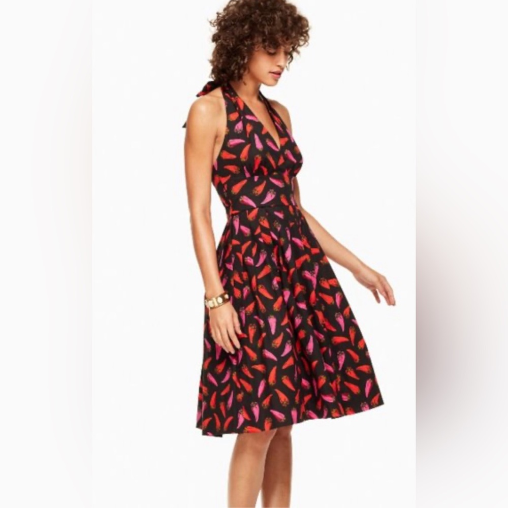 Kate spade hot pepper halter dress. This dress has been worn twice.